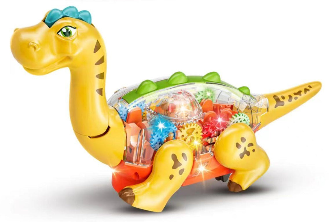 Kiddo Toys DinoPark Brachiosaurus Light-Up Dinosaur Gears Bump and Go Toy