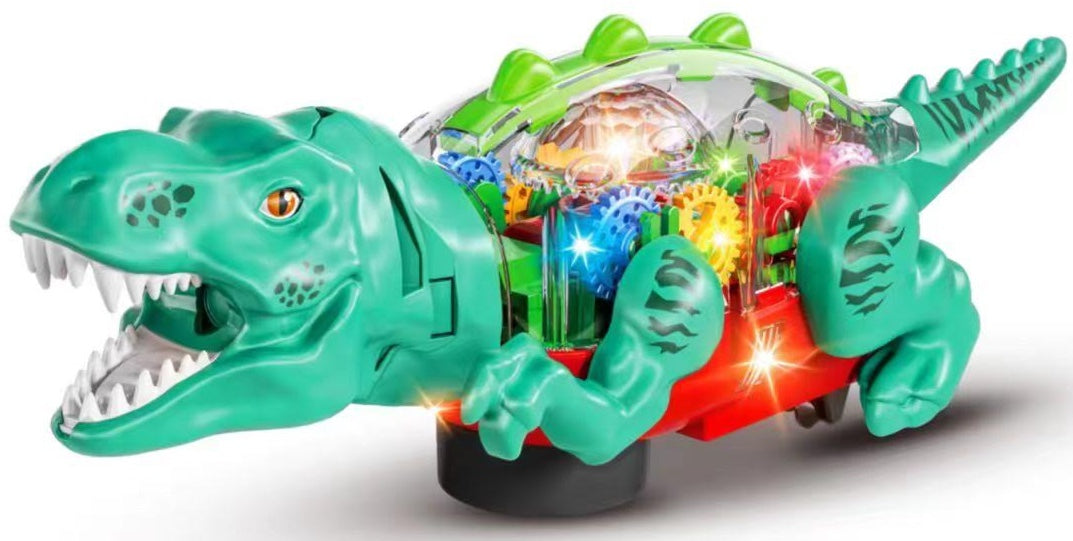 Kiddo Toys DinoPark T-Rex Tyrannosaurus Rex Light-Up Dinosaur Gears Bump and Go Toy